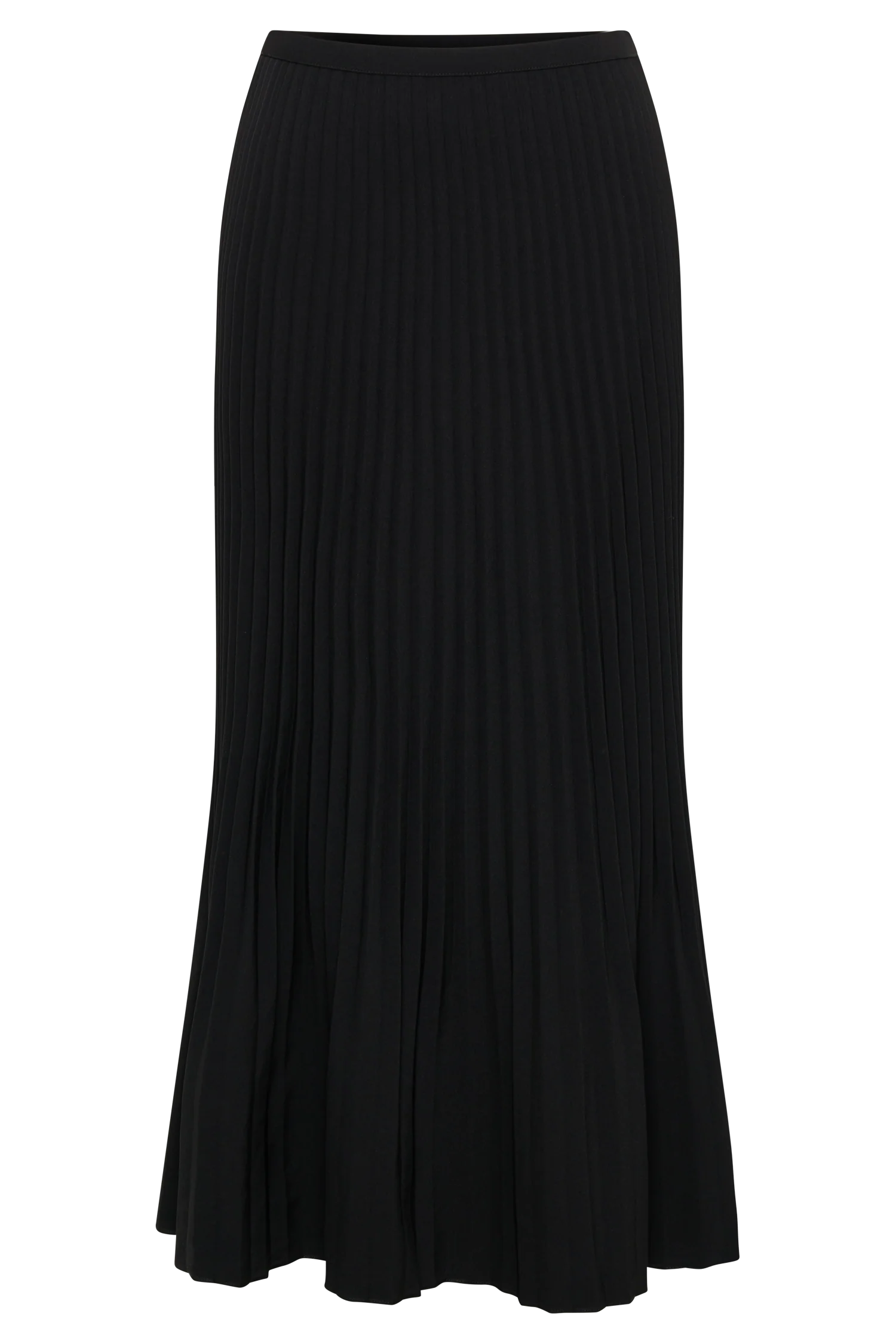 Twyla Pleated Suiting Maxi Skirt Black