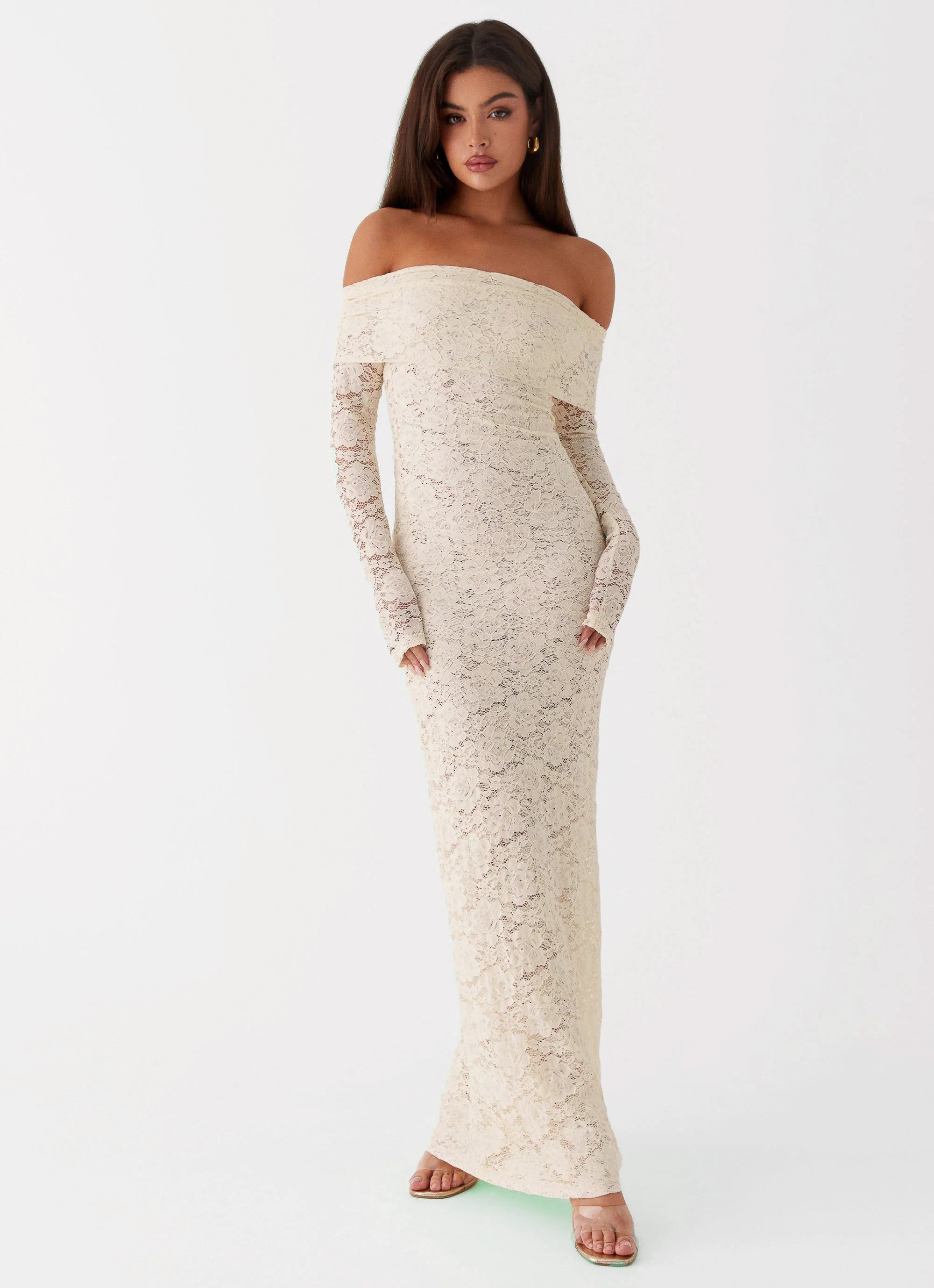 Yours Always Lace Maxi Dress Ivory
