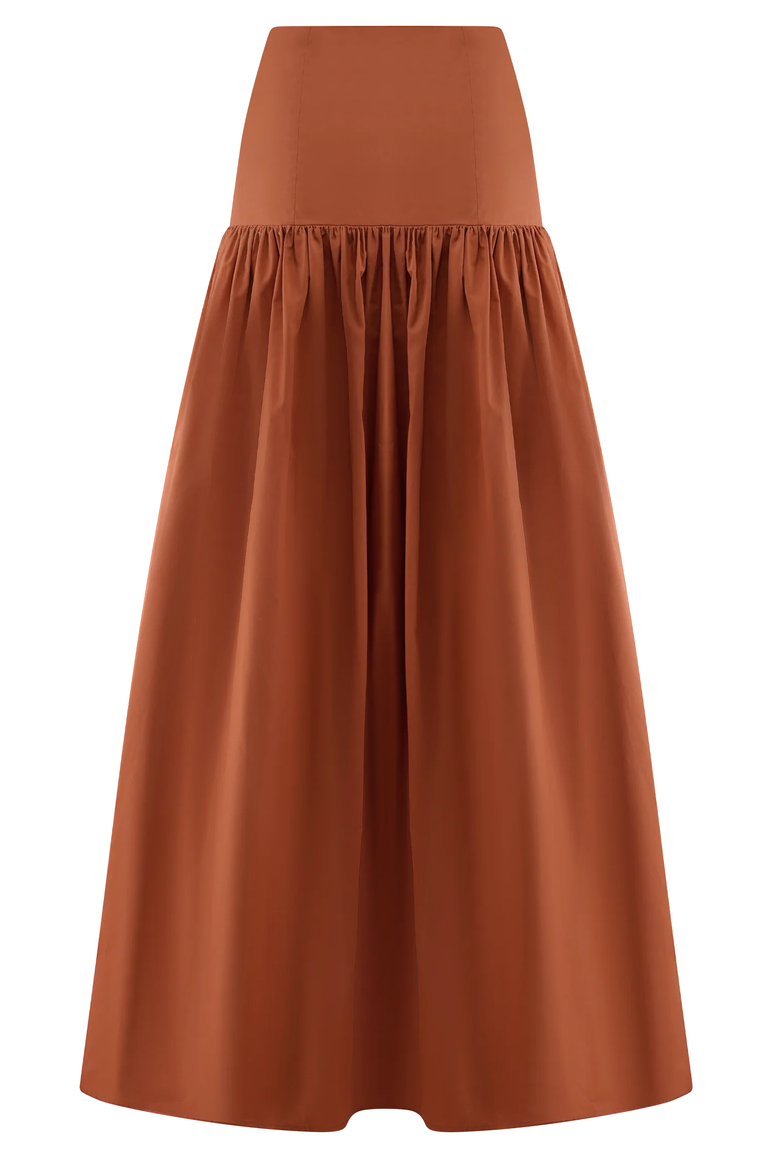 Autumn Maxi Skirt Burnt Orange