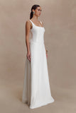 Salma Drop Waist Cotton Maxi Dress White