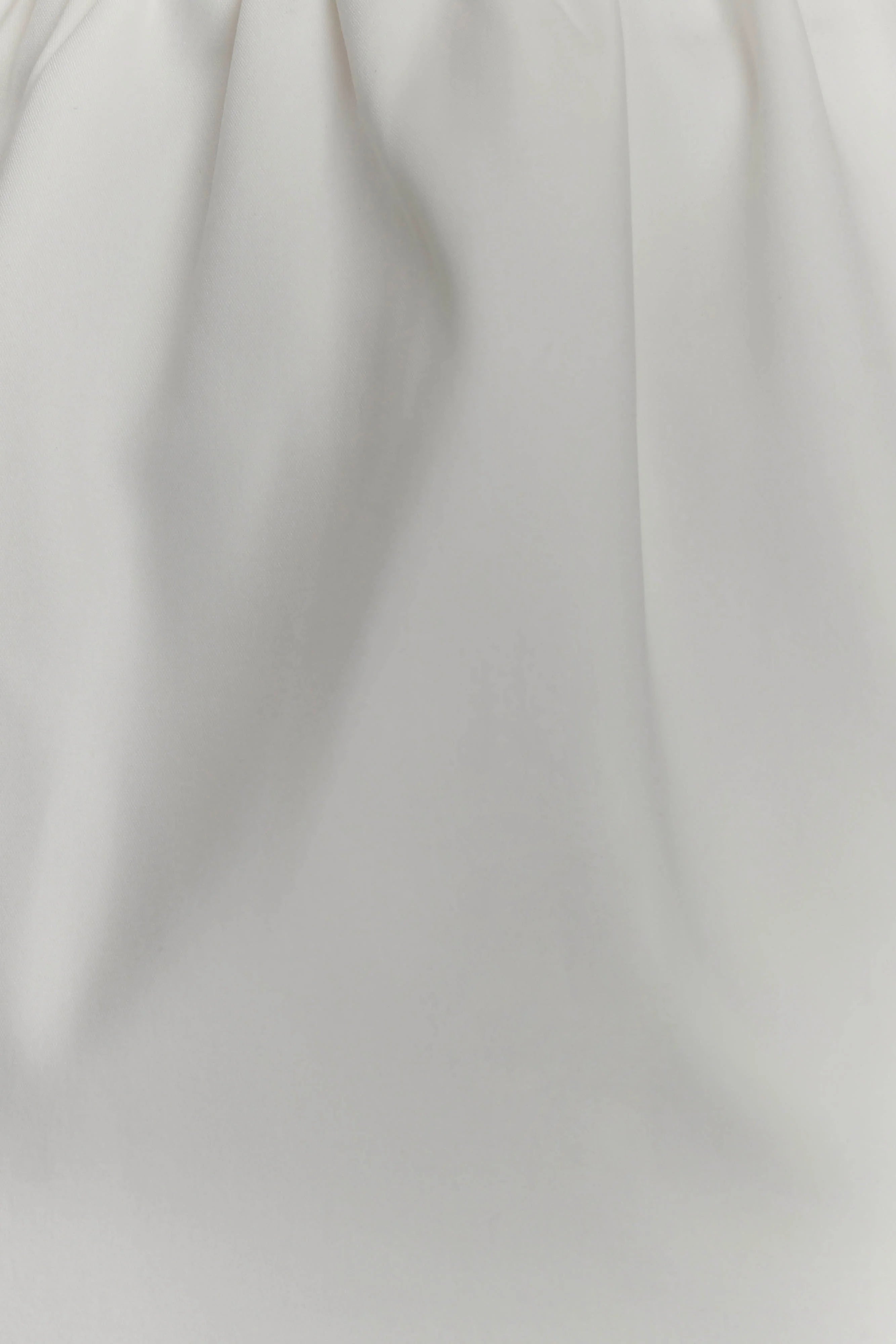 Ariana Pleated Neck Mini Dress Ivory