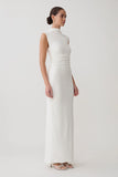 Elliot High Neck Sleeveless Maxi Dress White