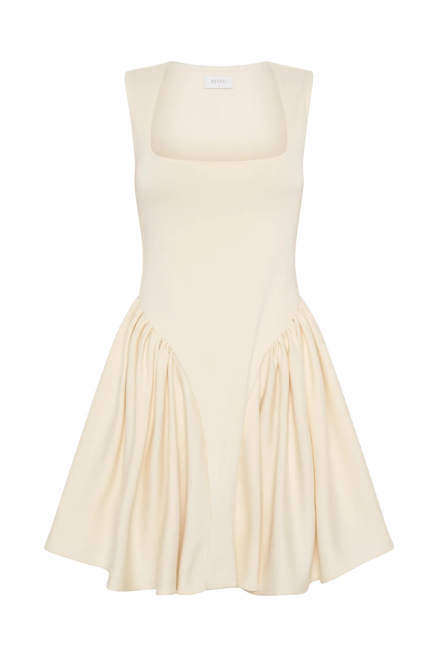 Sharon Scuba Jersey Mini Dress Ivory