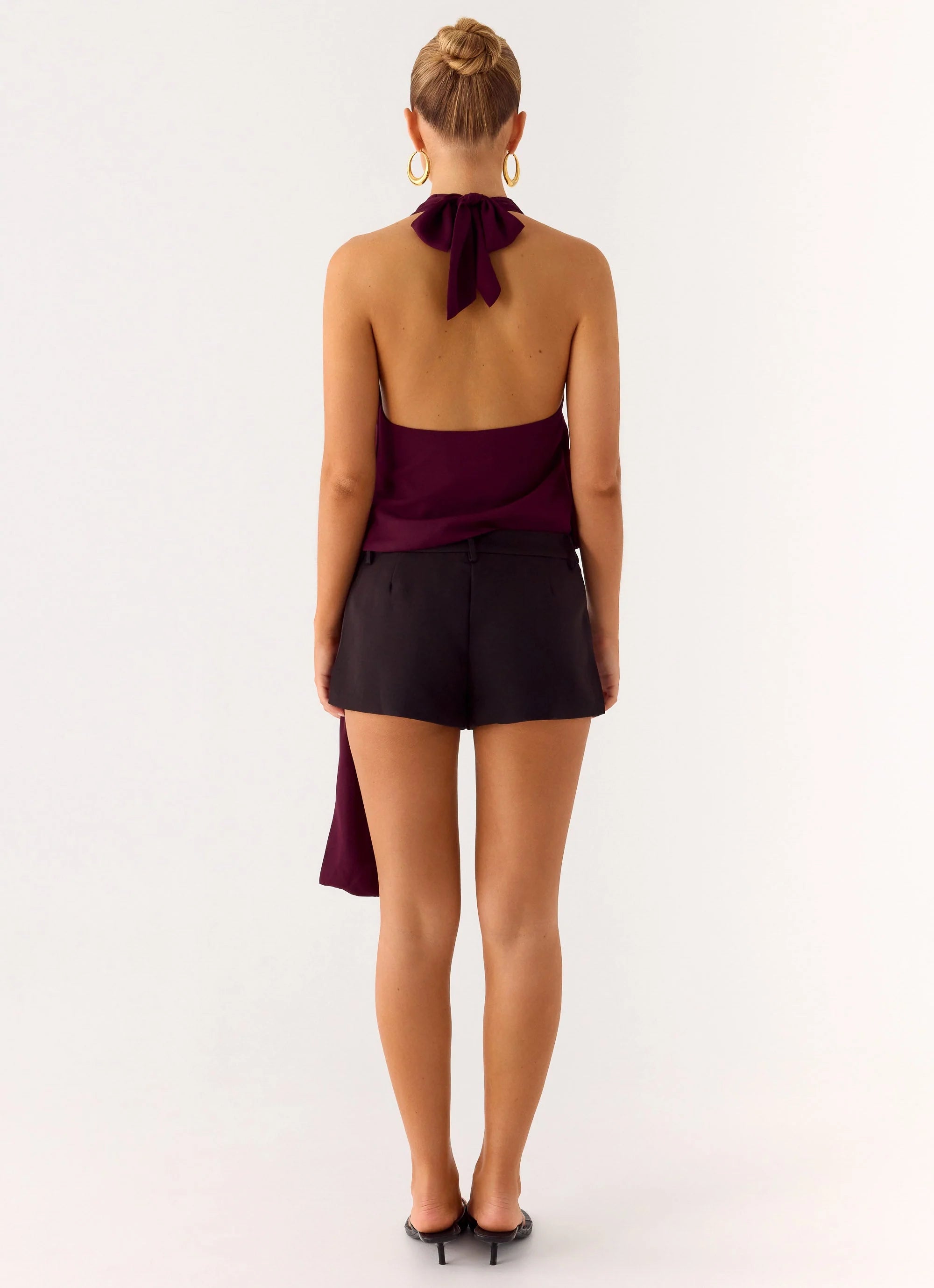 Teaha Wrap Top Plum