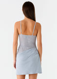 Romy Mini Dress Grey
