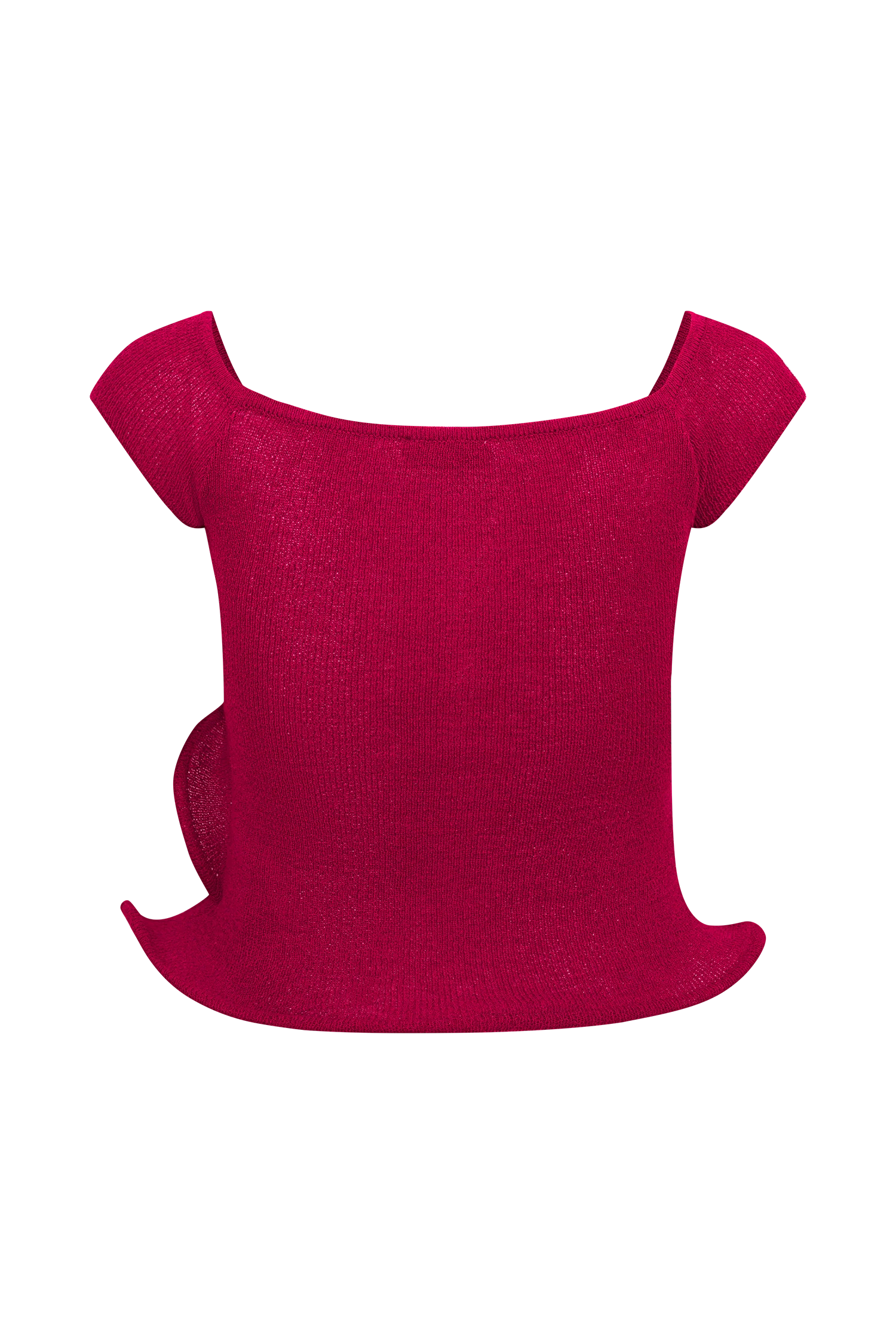 Haisley Off Shoulder Knit Top Raspberry