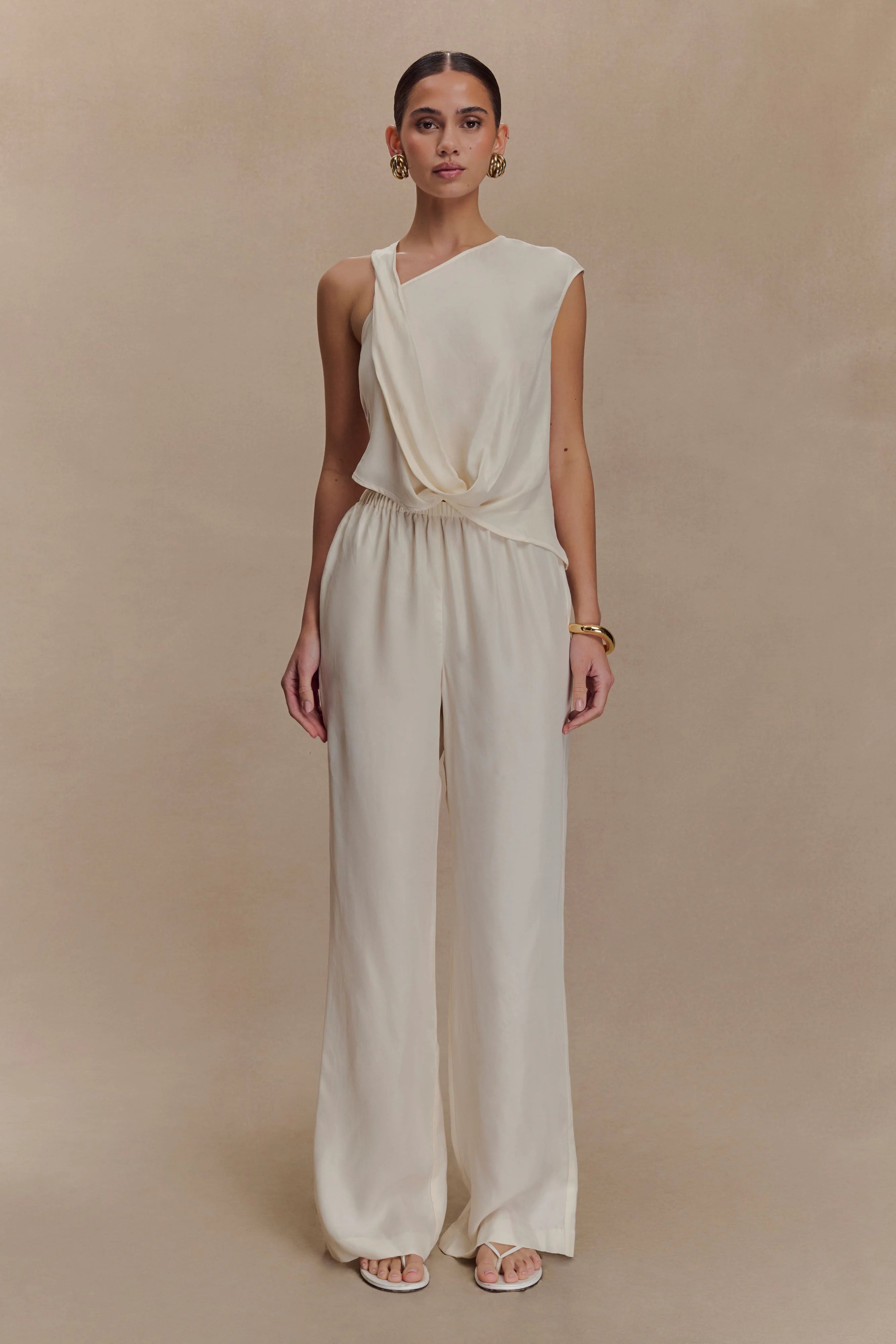 Violeta Straight Leg Pant Ivory
