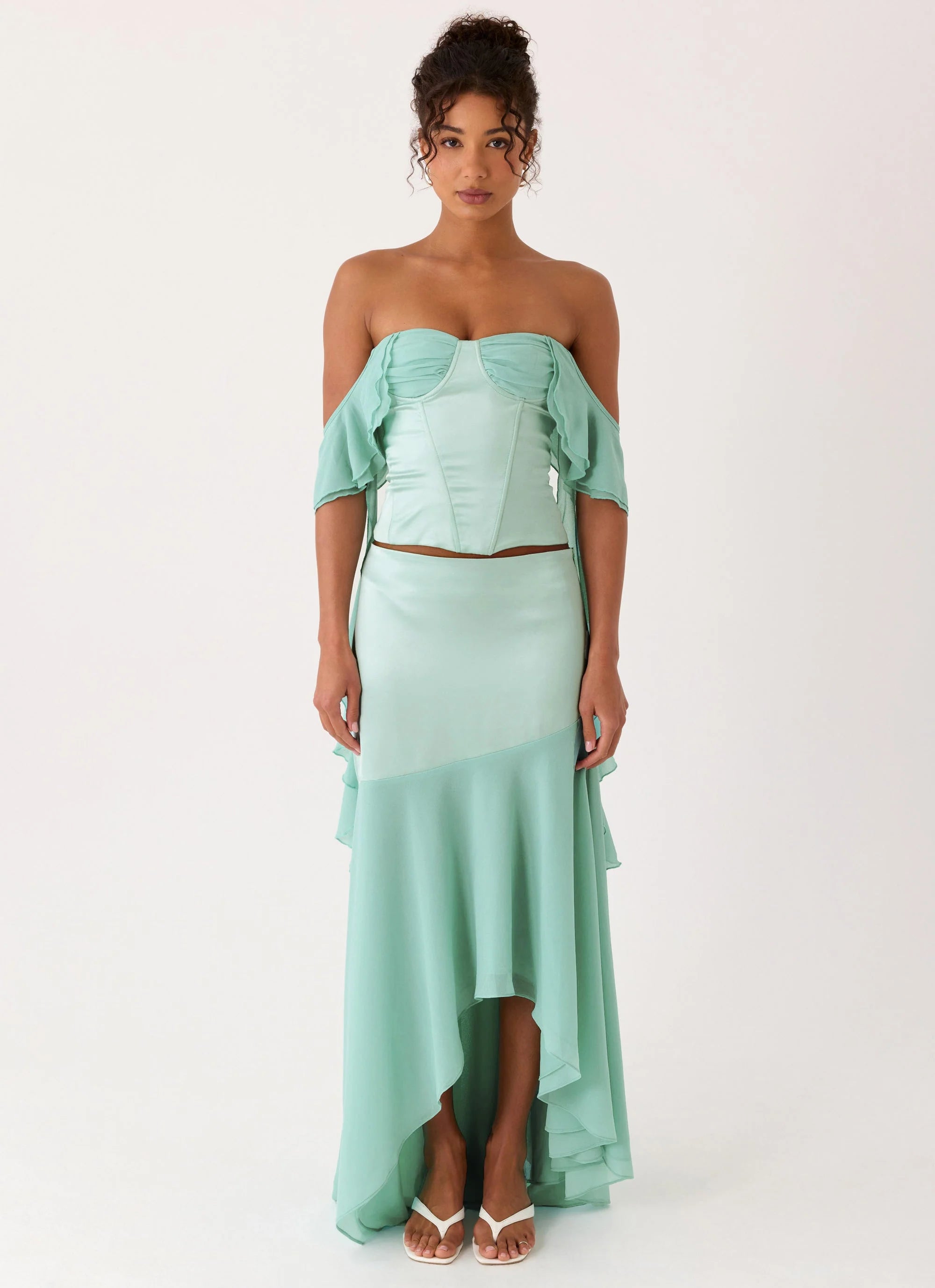 Deenesa Corset Top Mint