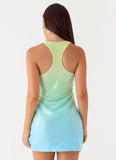 Mora Sequin Mini Dress Sea Ombre