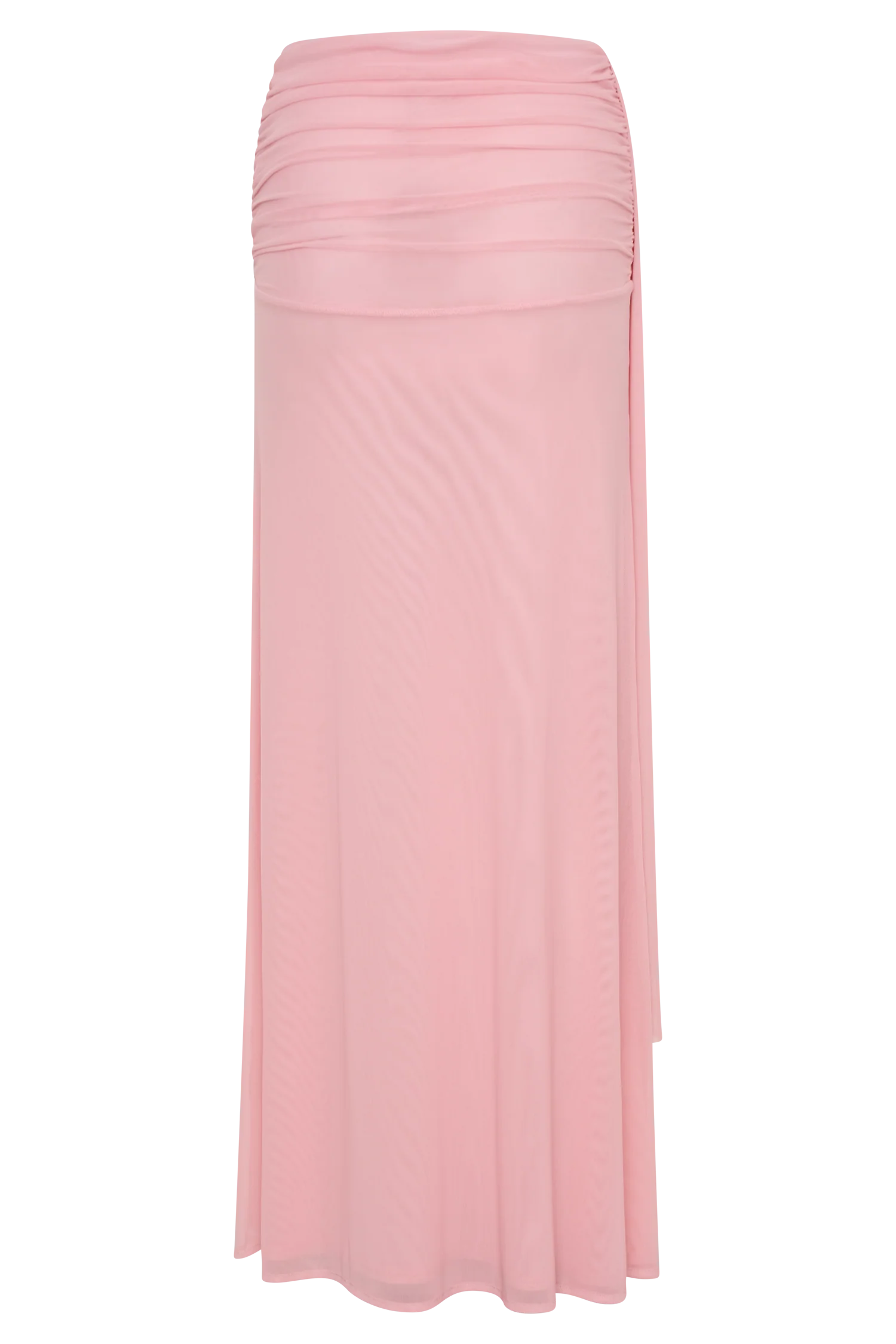 Arna Mesh Maxi Skirt Candy Pink