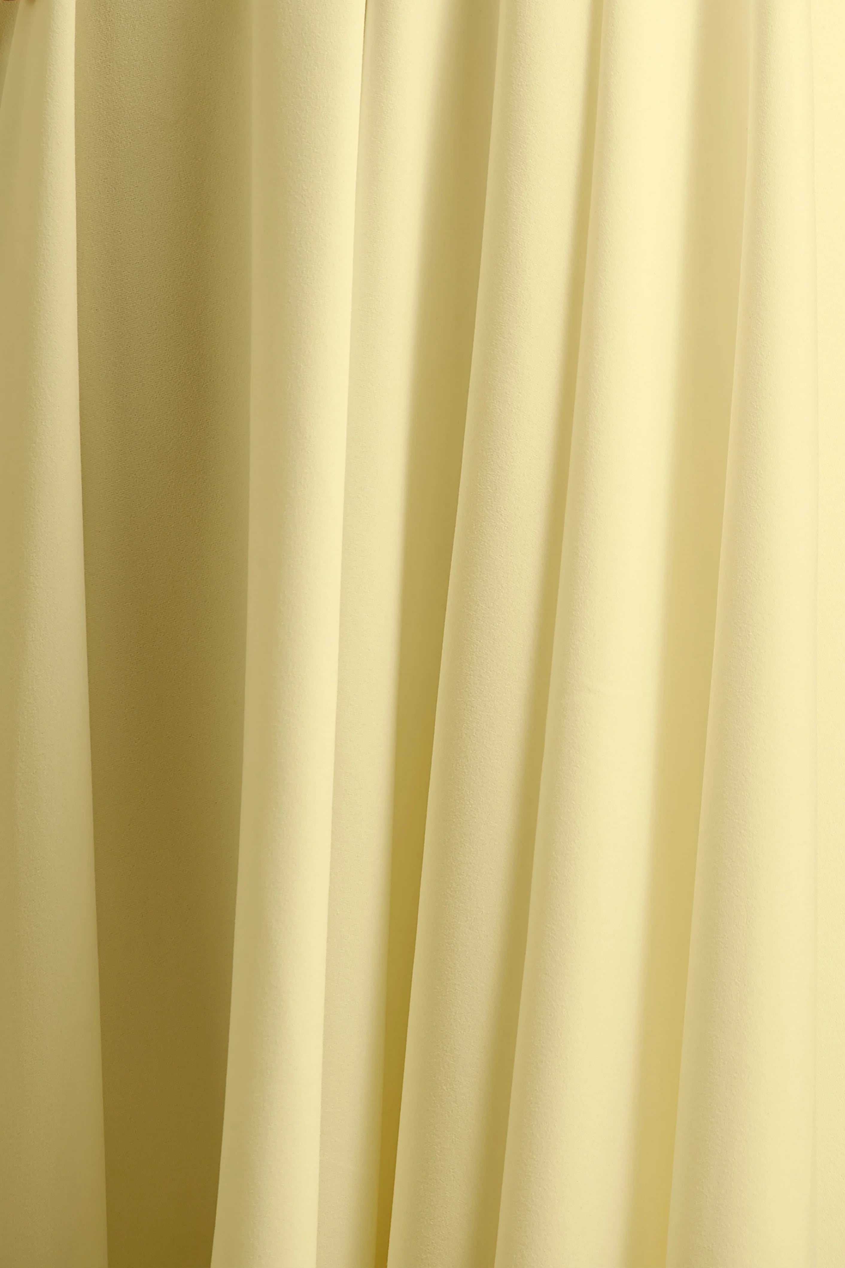 Parina Lemon Strappy Volume Hem Midi Dress