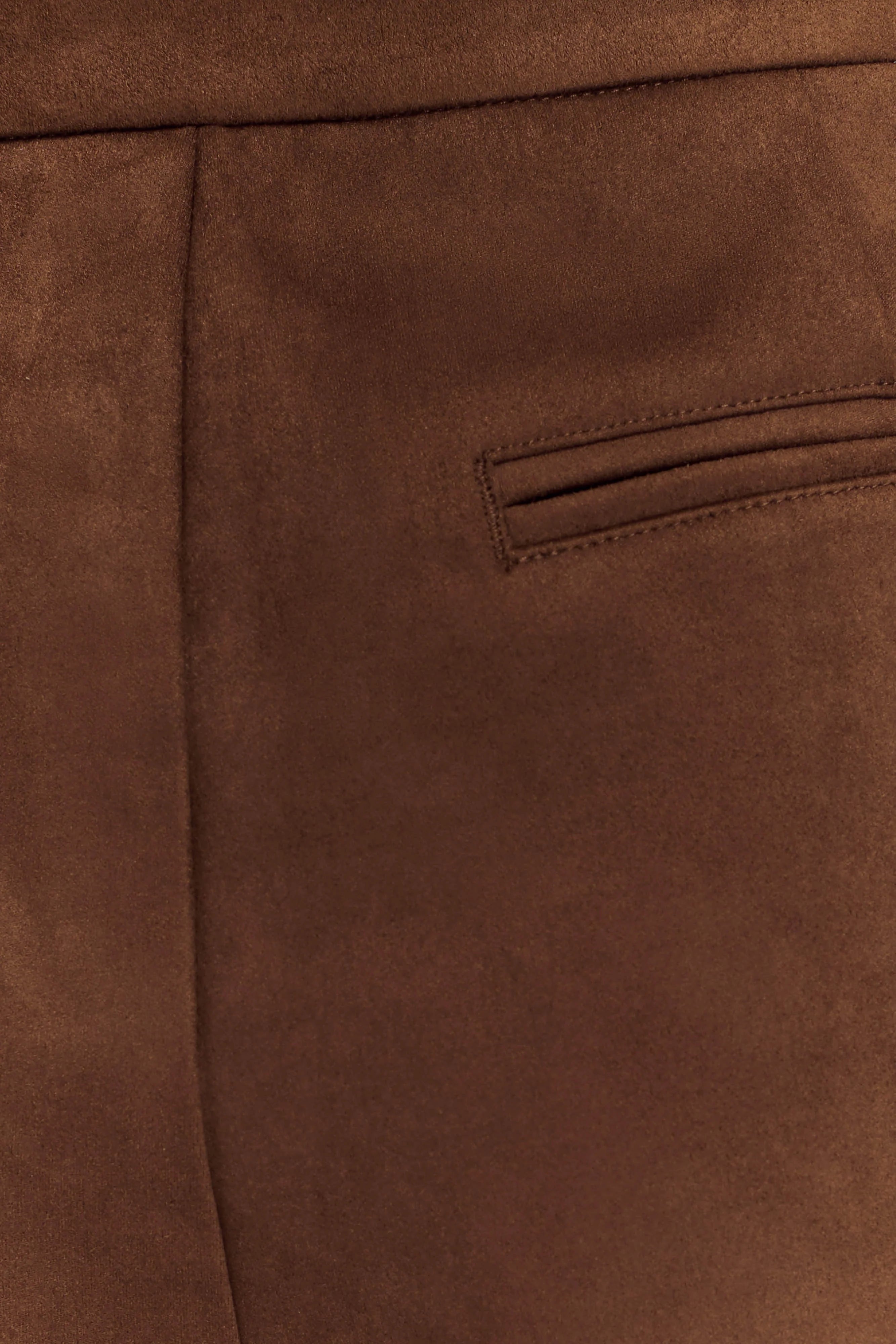 Sally Faux Suede Short Milk Chocolate