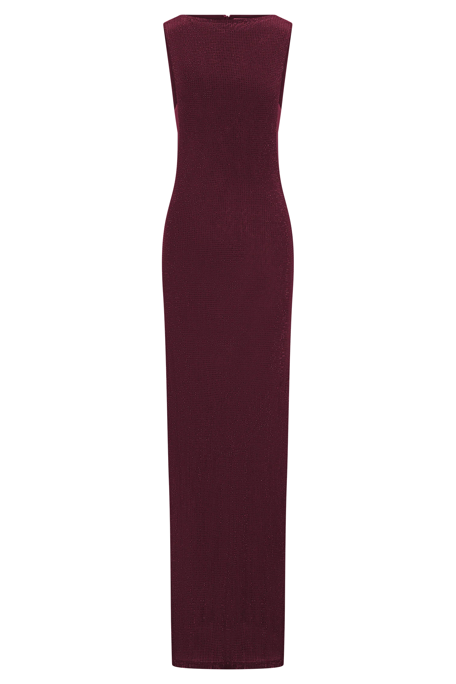 Magnolia Sleeveless Diamante Maxi Dress Wine