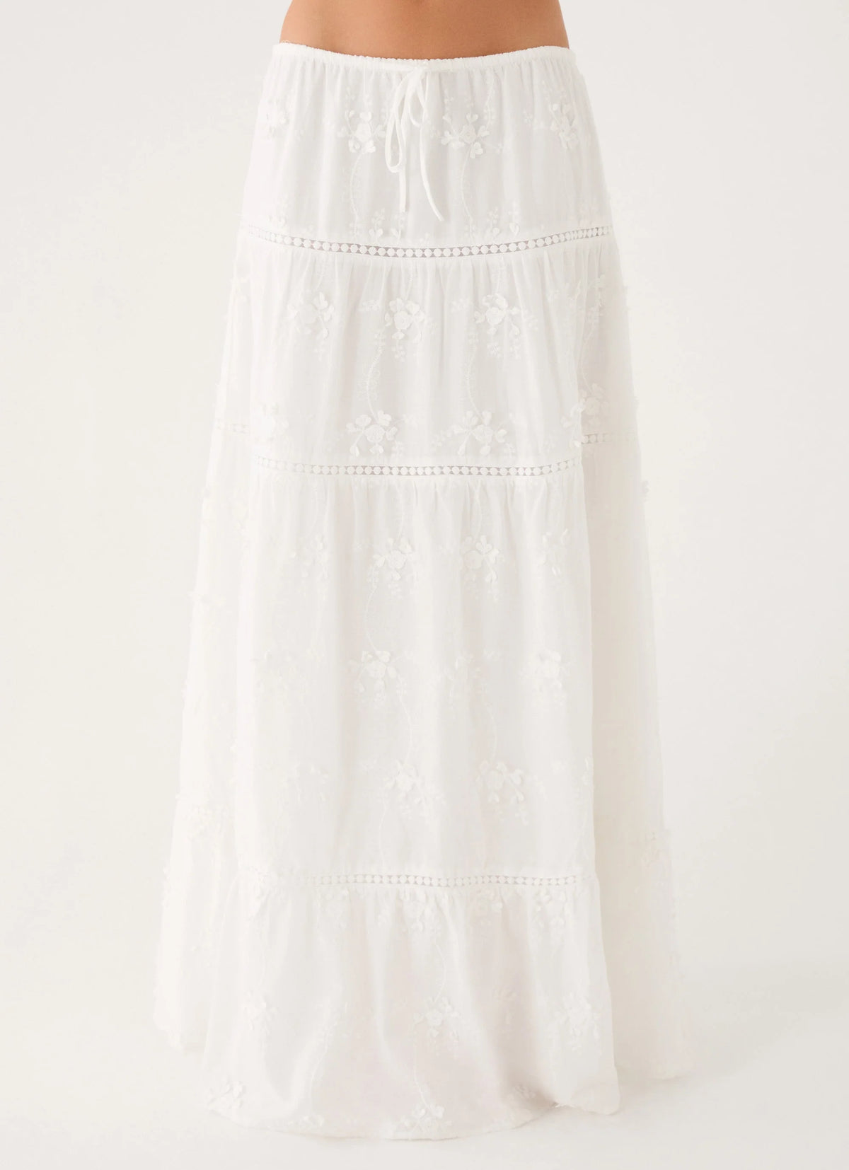 Yours To Keep Maxi Skirt White