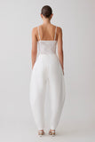 Jasper Sheer Plunge Lace Bodysuit Ivory