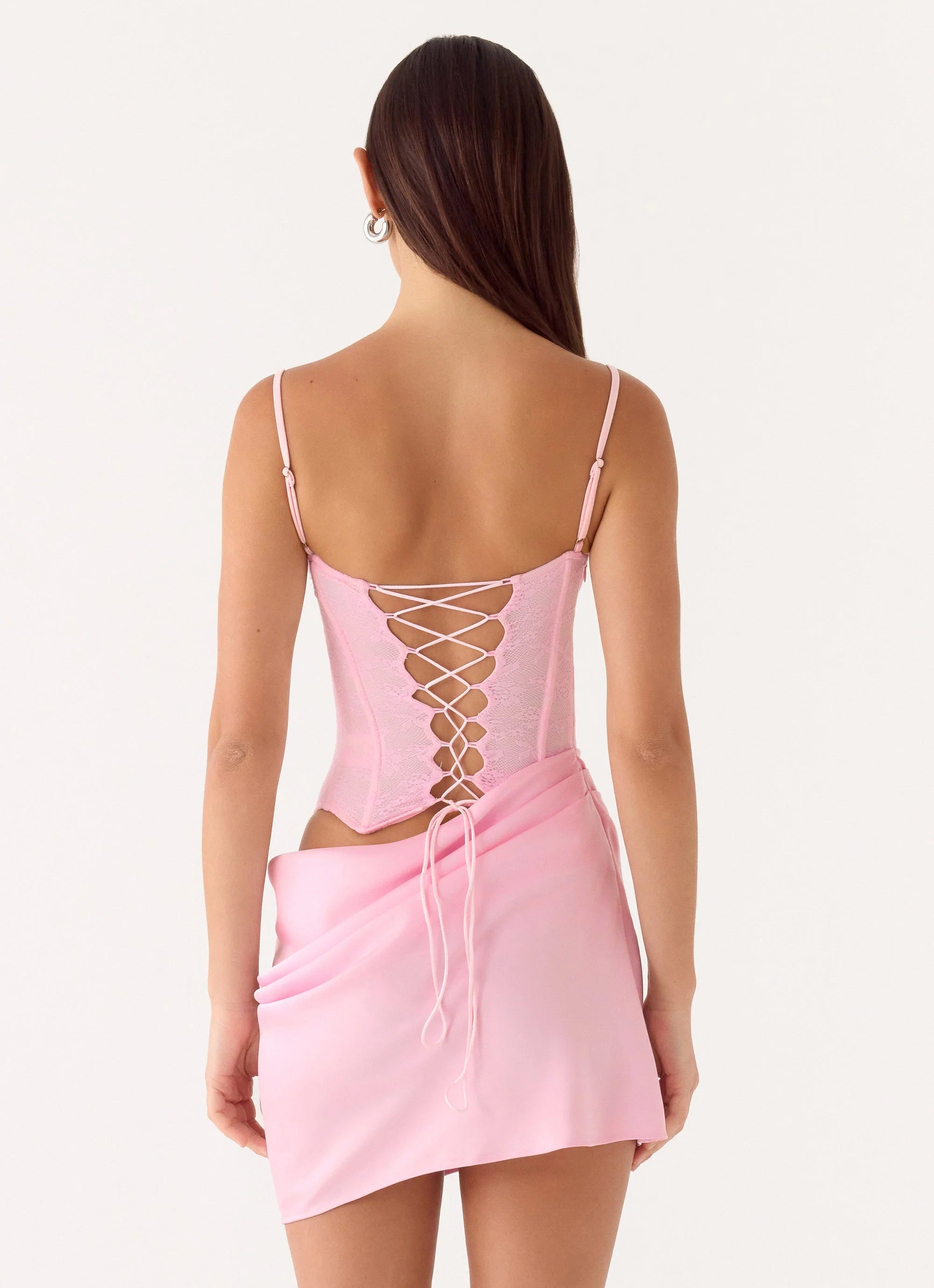 Kalila Corset Mini Dress Pink
