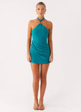 Henrietta Mini Dress Turquoise