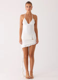 Keep A Beat Mini Dress Ivory