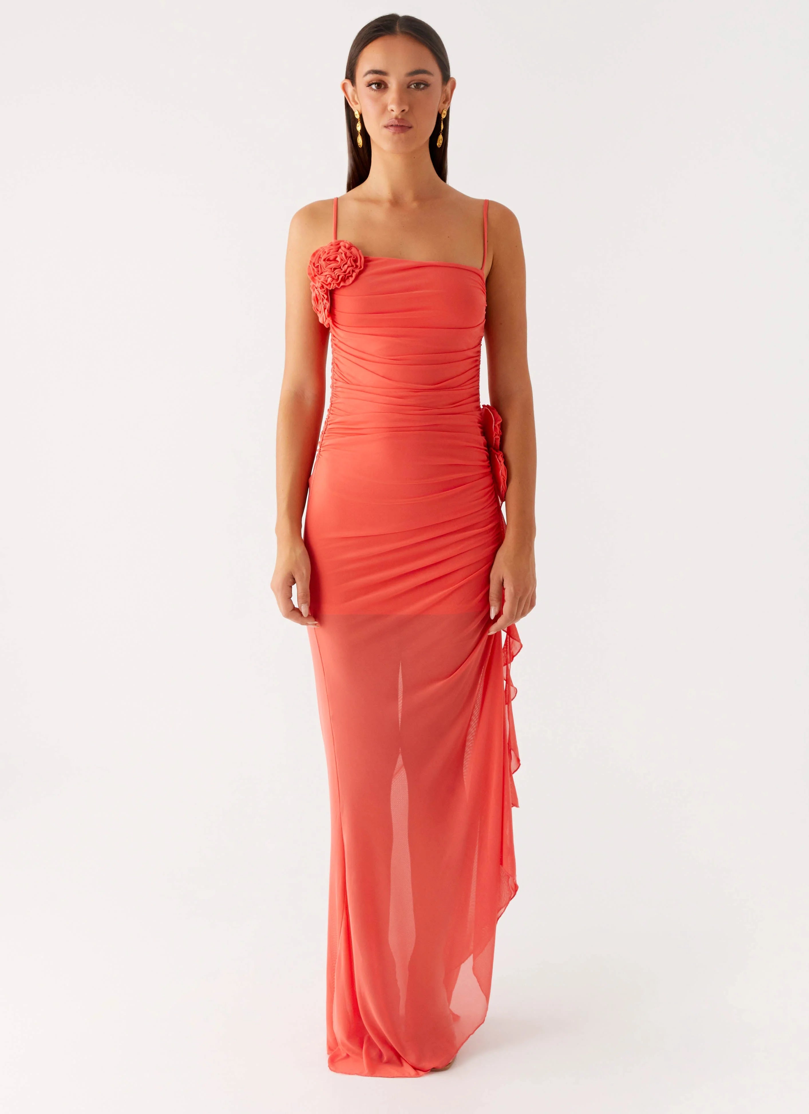 Louana Maxi Dress Coral