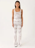 Bosten Low Rise Pants White