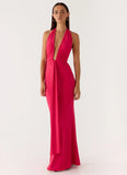 Emiliana Maxi Dress Red Magenta