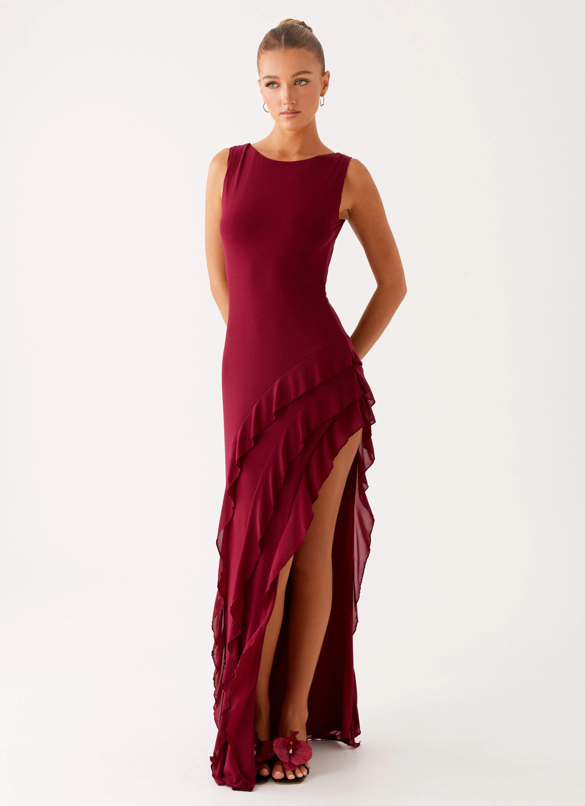Hendrix Maxi Dress Raspberry Wine
