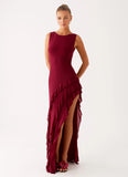 Hendrix Maxi Dress Raspberry Wine