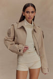 Birdie Fold Over Shorts Ivory