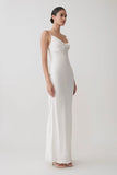 Seraphine Corset Satin Maxi Dress Ivory
