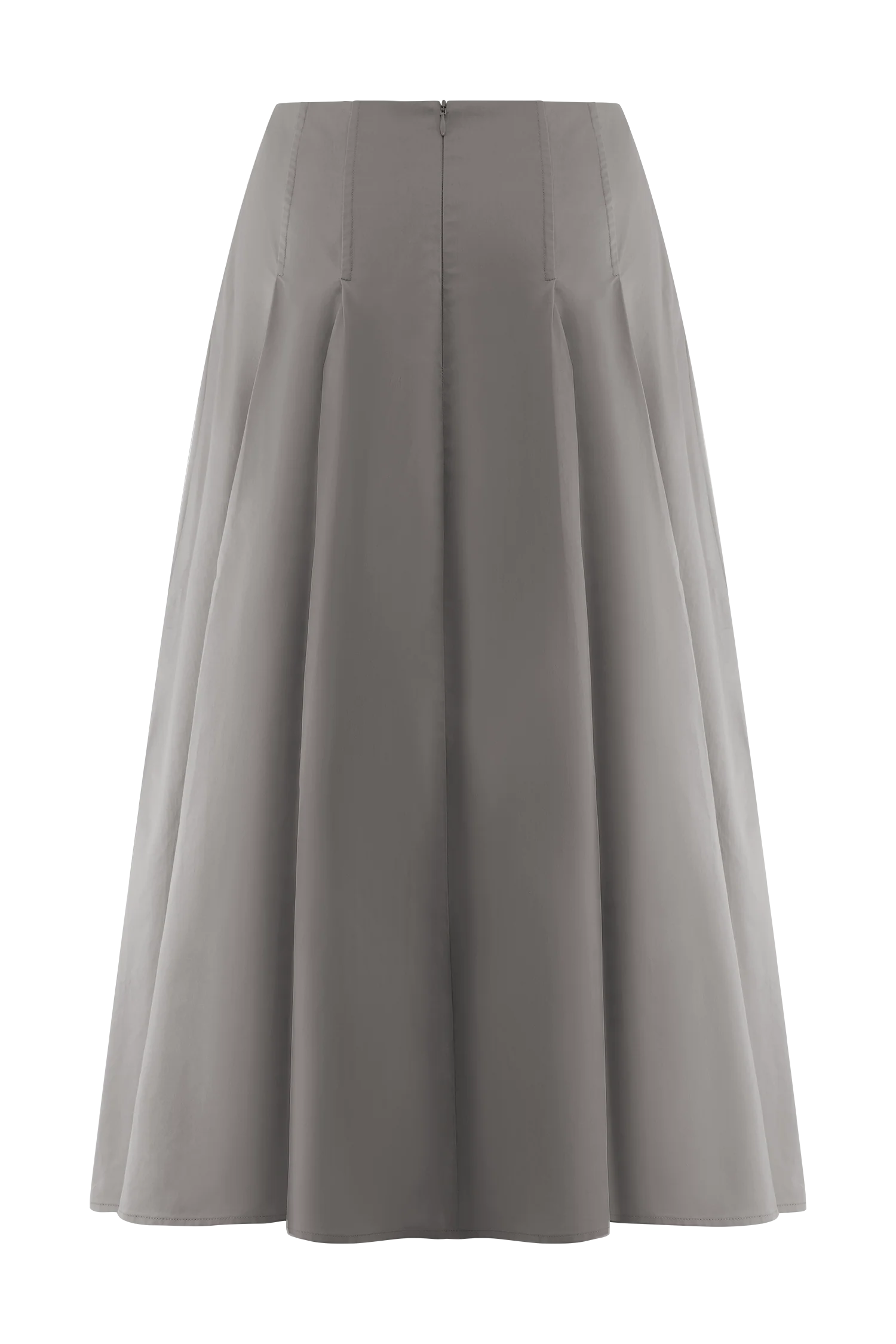 Mae A Line Midi Skirt Pebble Brown