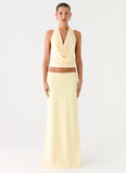 Ashi Cowl Top Yellow