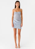 Romy Mini Dress Grey