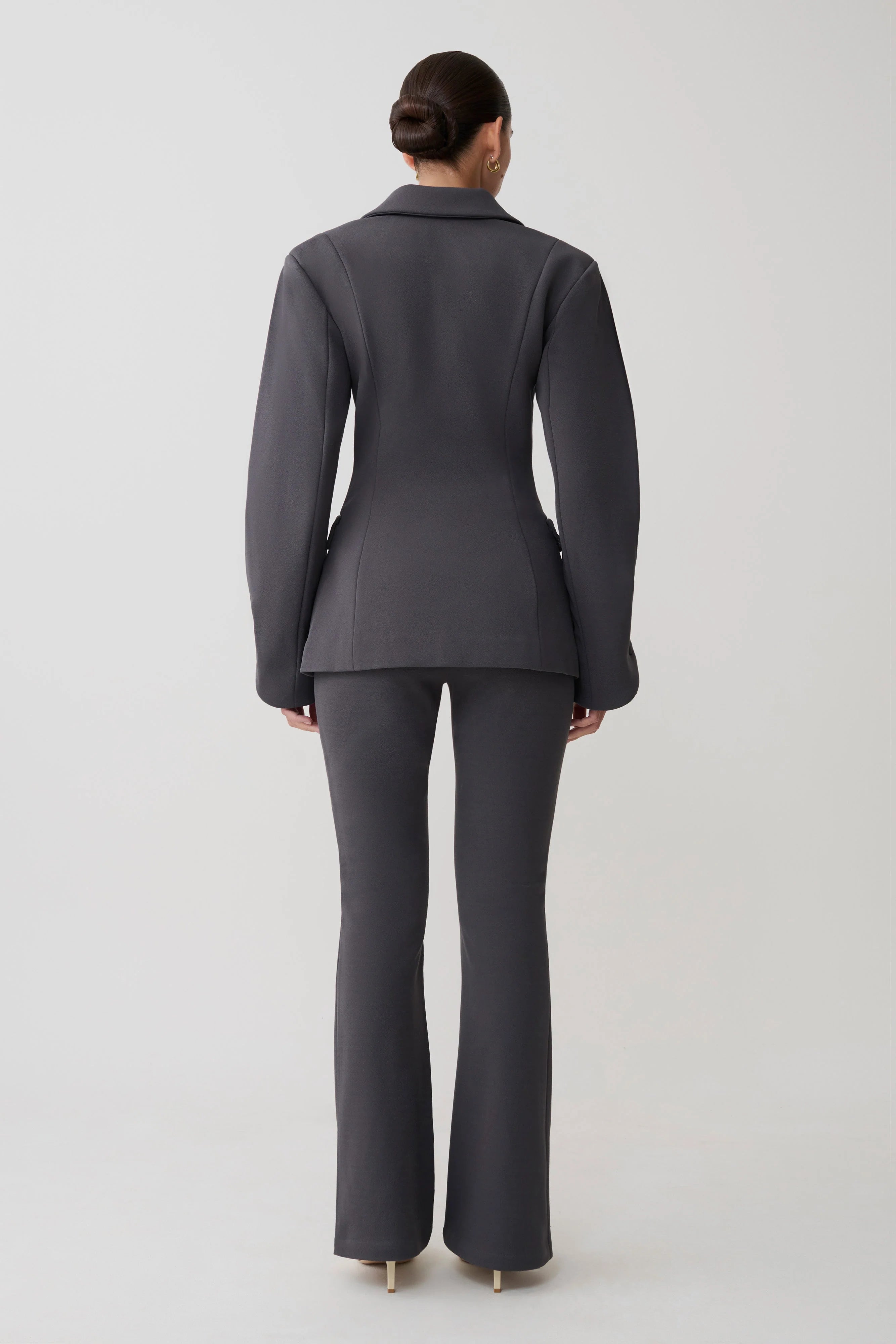 Marion Fit And Flare Pant Charcoal Shadow