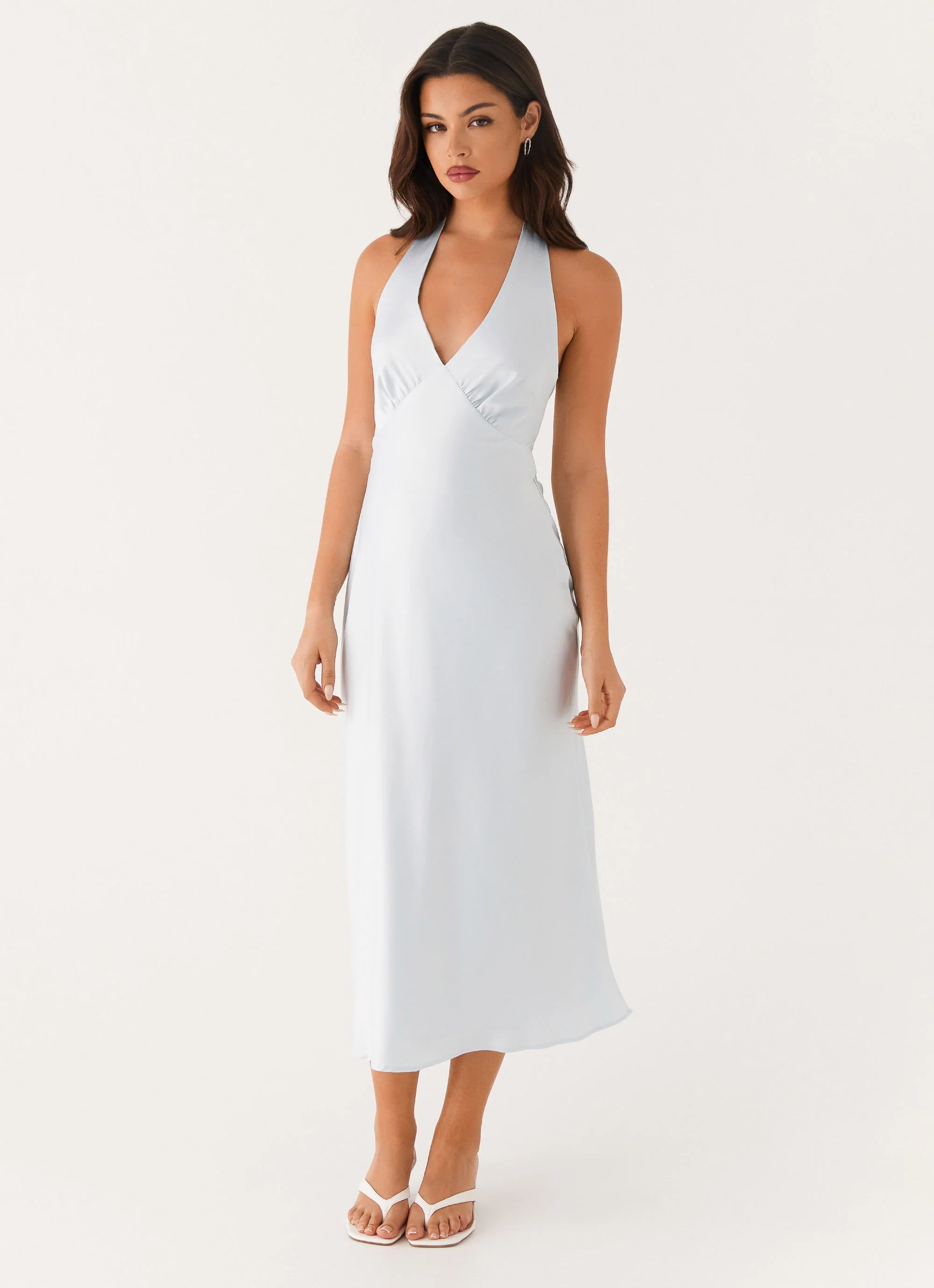 Heavy Hearted Midi Dress Blue
