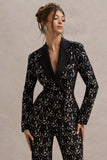 Kennedy Black Lace Tailored Blazer