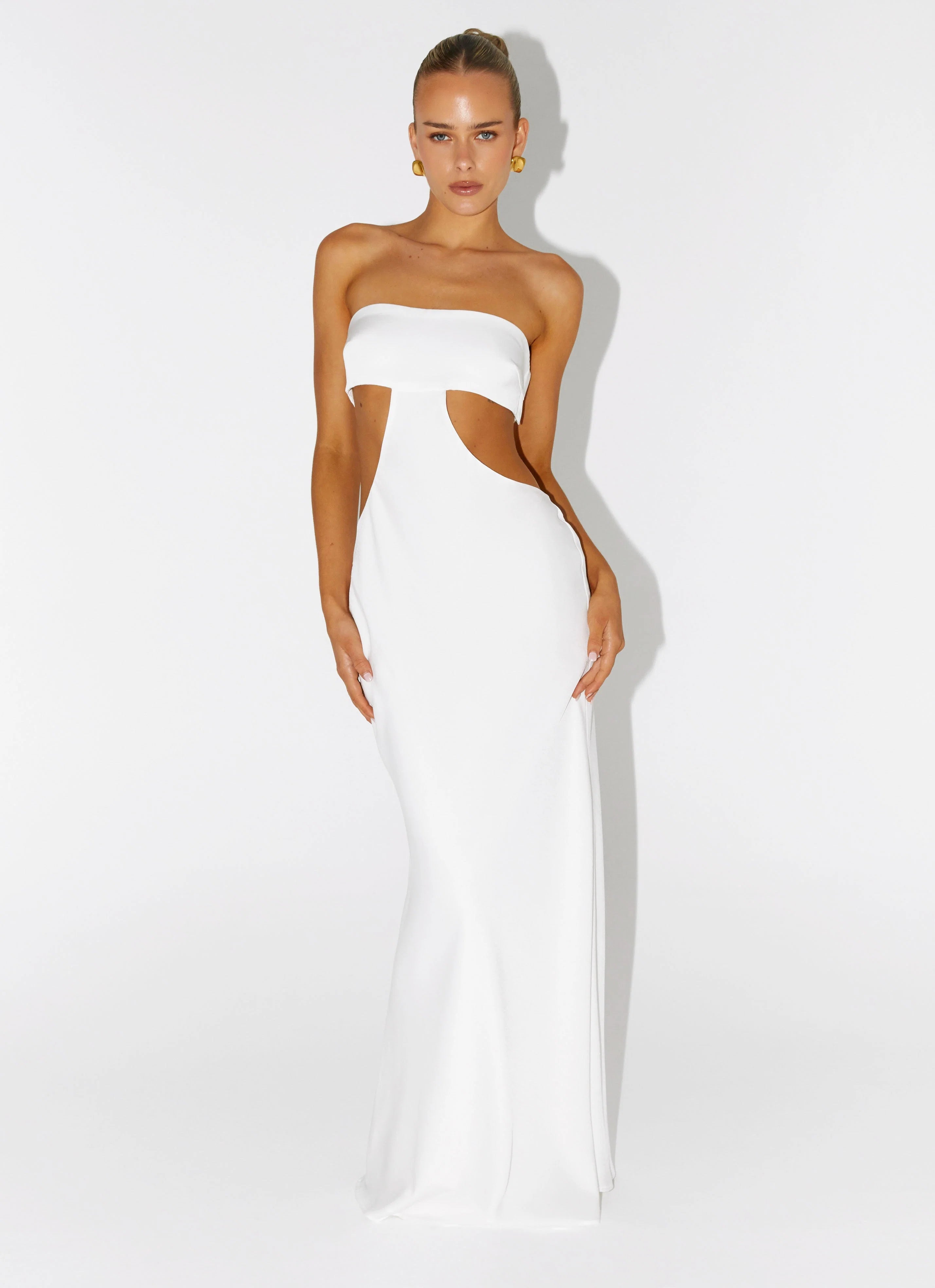 Kiss Me Cut Out Maxi Ivory