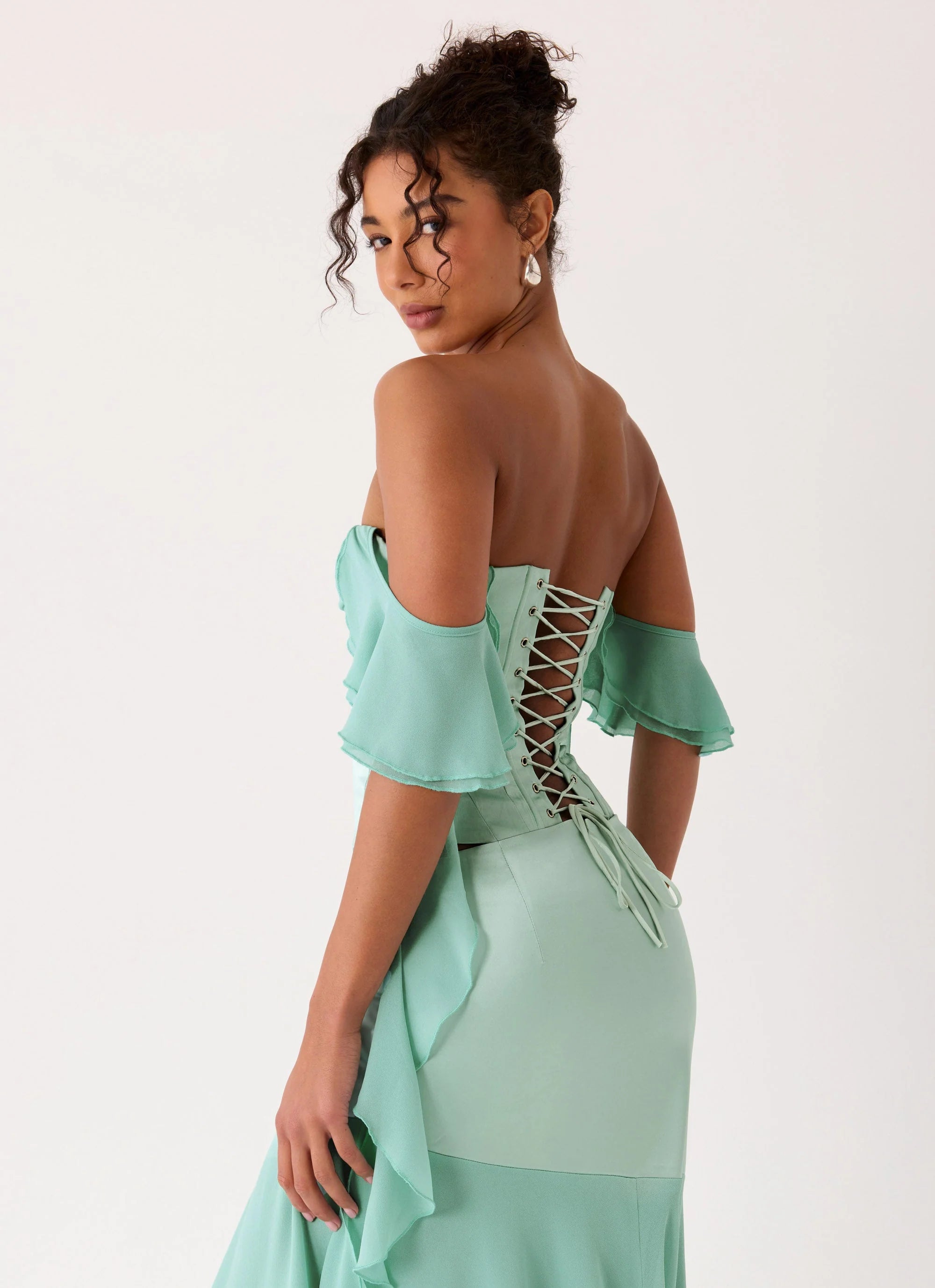 Deenesa Corset Top Mint