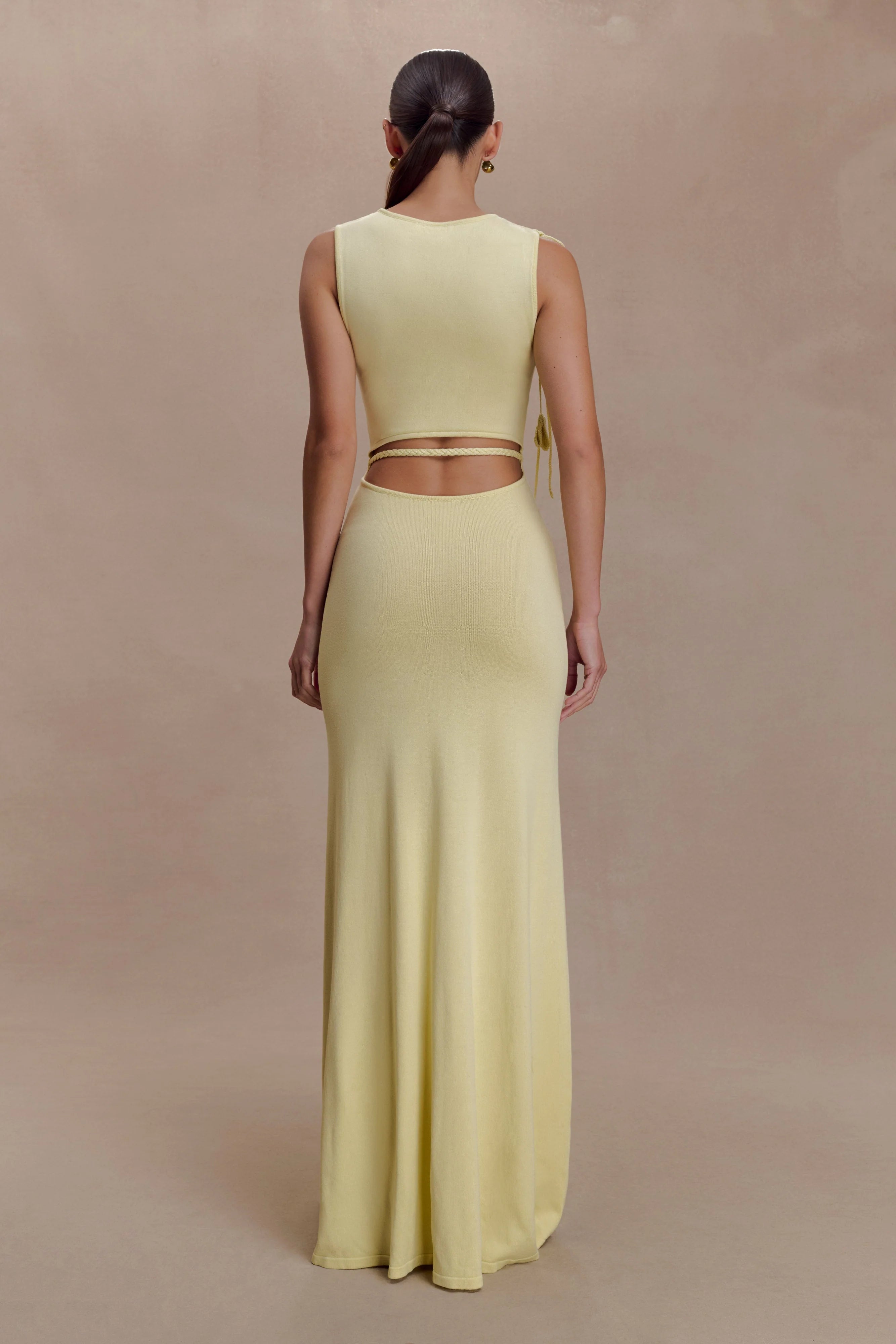 Monay Tulip Maxi Dress Lemon