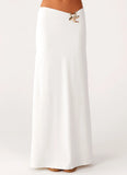 Shoreline Glow Maxi Skirt Off White
