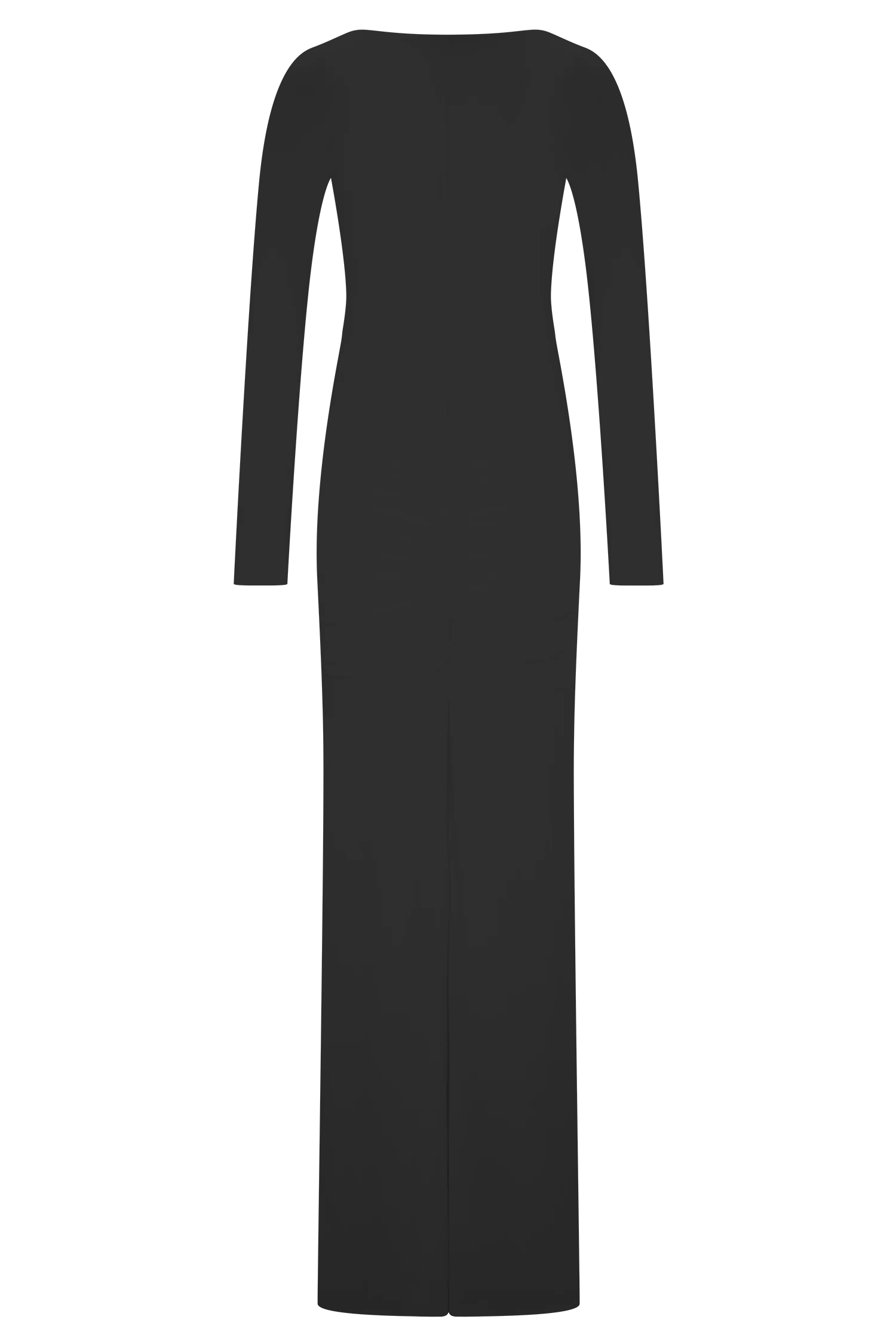 Louisa Long Sleeve Slinky Maxi Dress Black