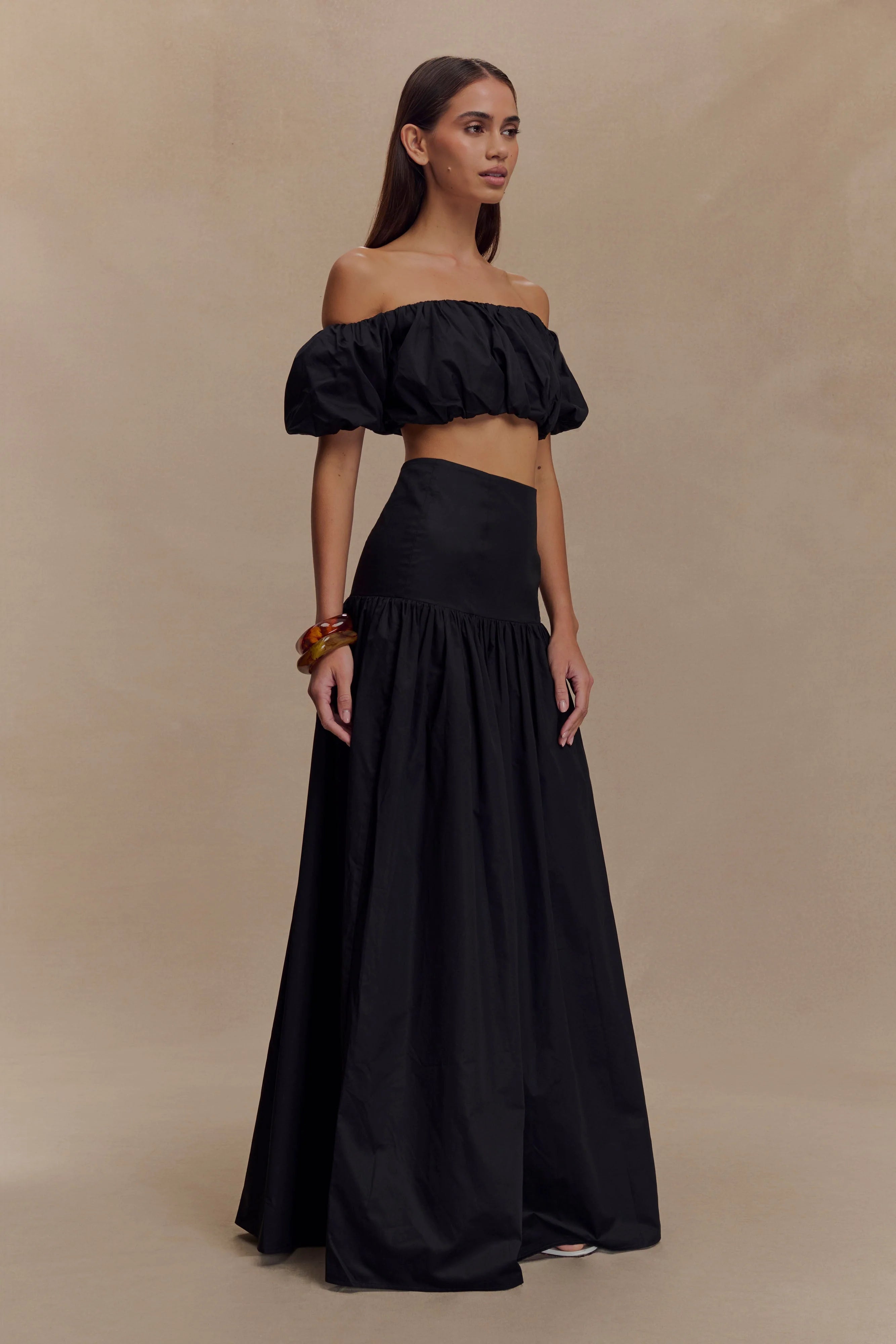 Autumn Maxi Skirt Black
