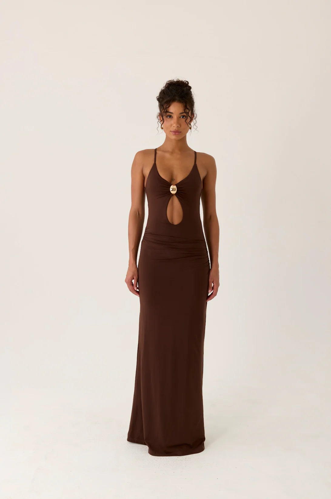 Inez Maxi Dress Chocolate