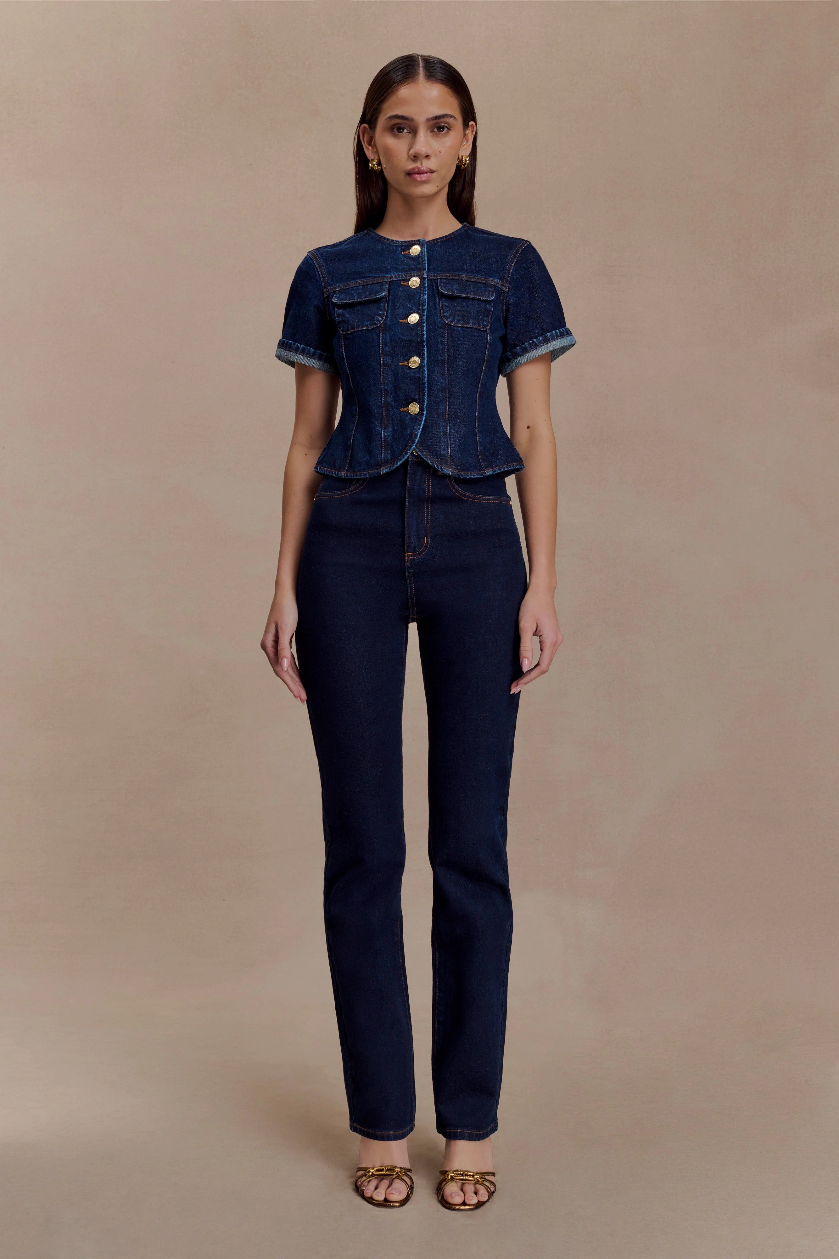 Janessa Skinny Denim Jeans Indigo Blue