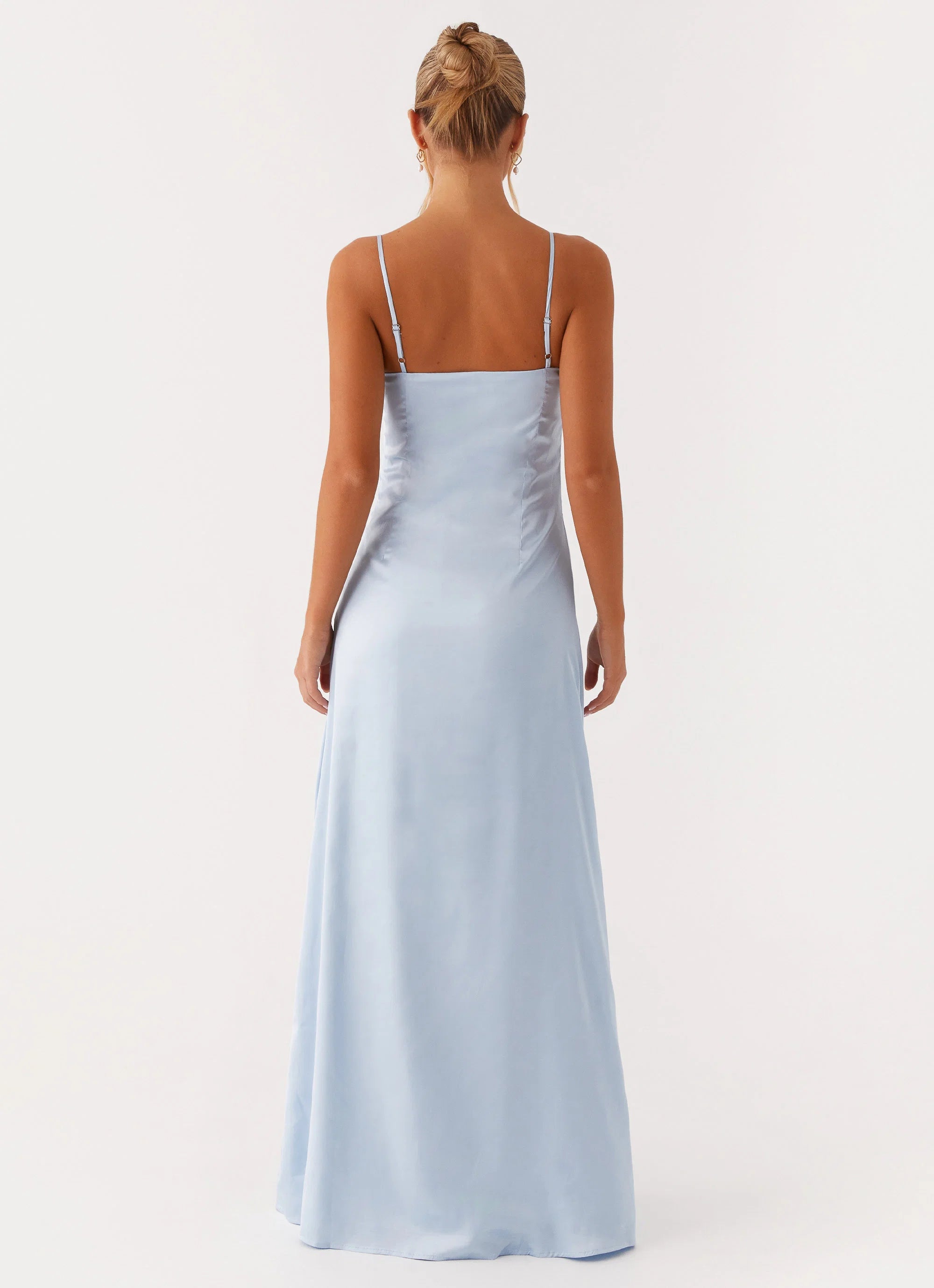 Aster Bloom Maxi Dress Blue