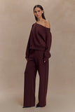 August Straight Leg Jogger Chocolate