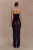 Aoife Mesh Maxi Skirt Black