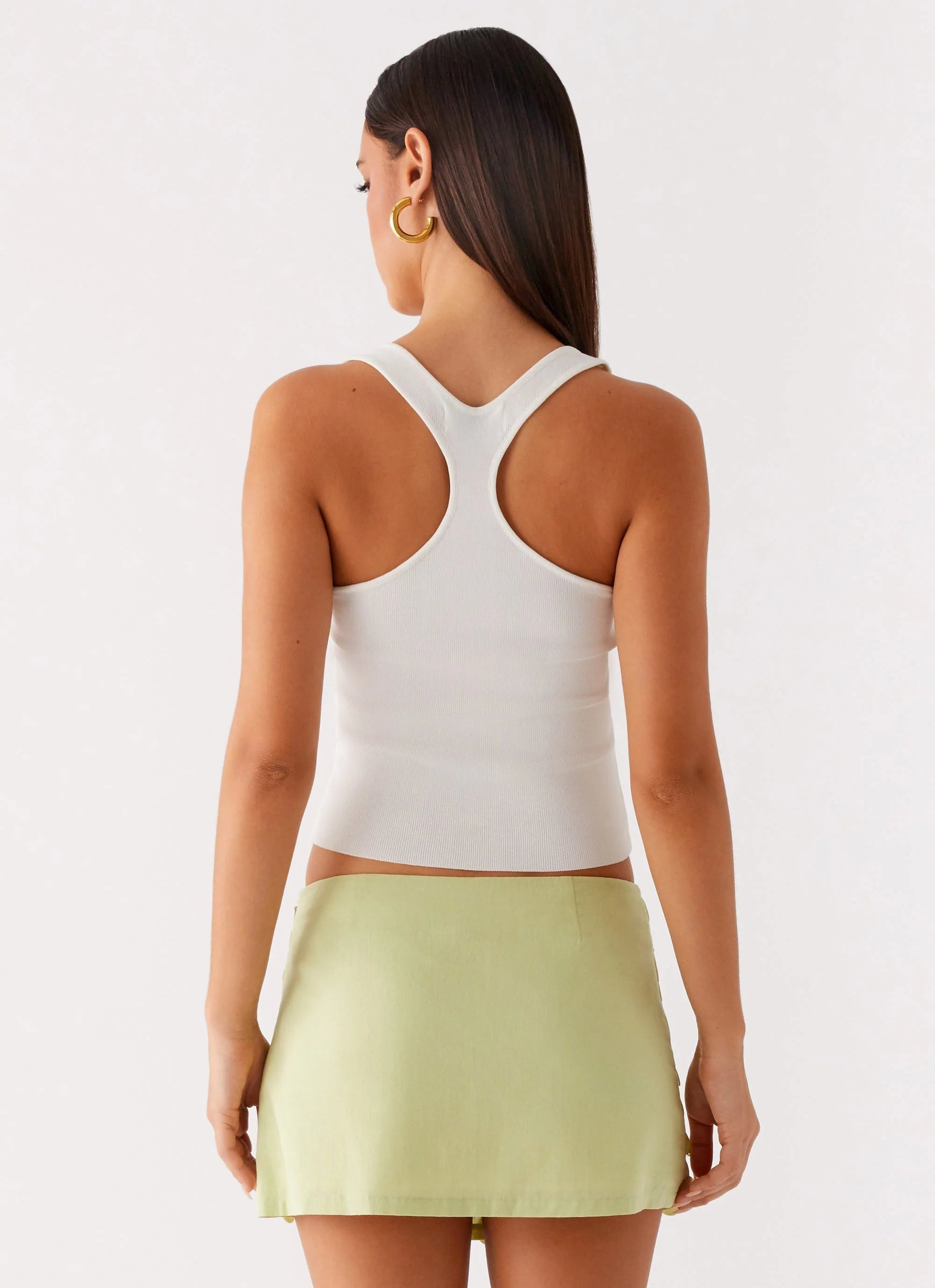 Movie Star Mini Skirt Lime Green